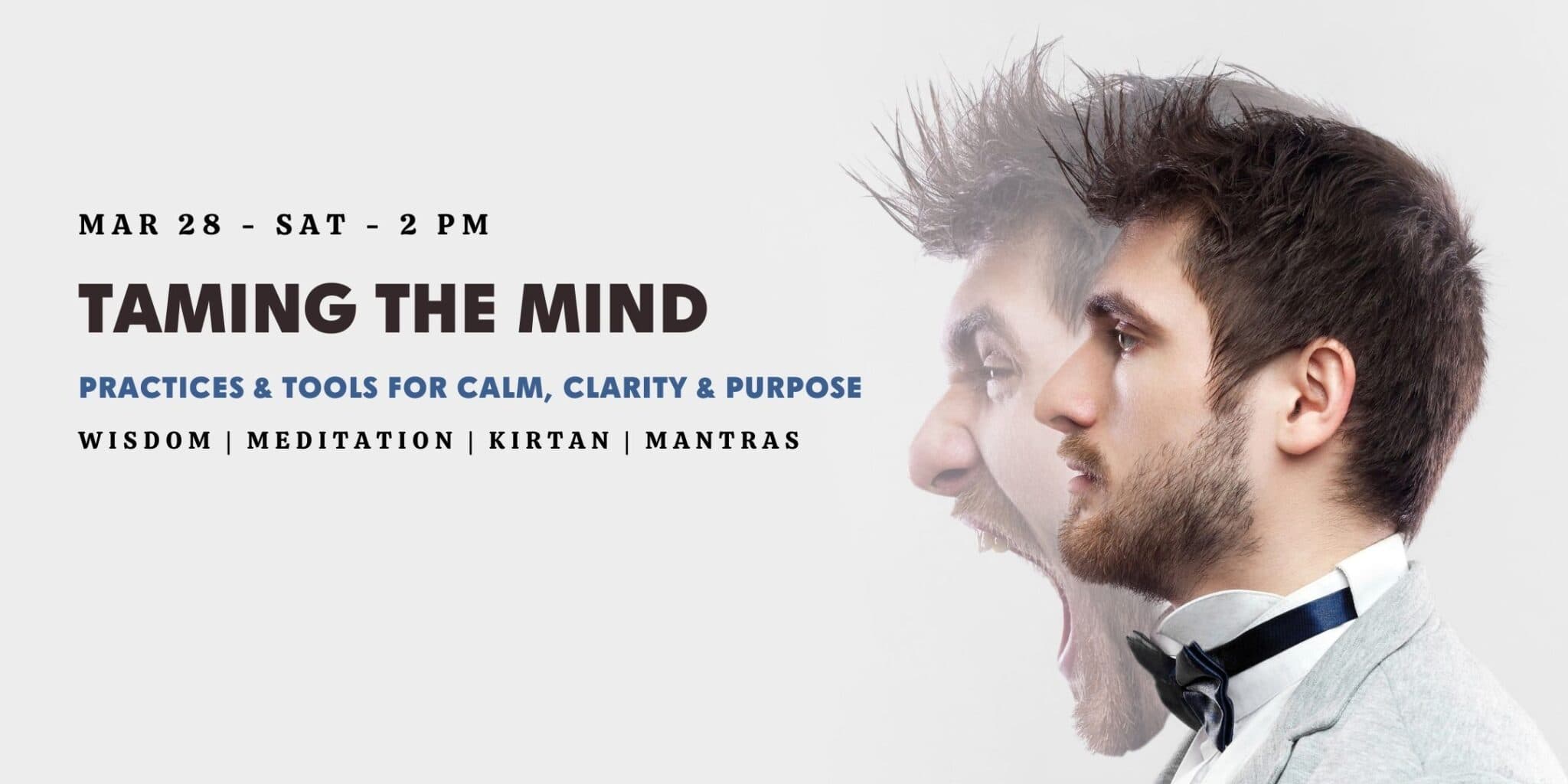 Taming the Mind – Wisdom + Meditation Experience