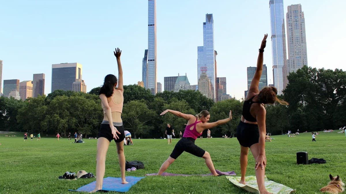 Yoga in Central Park