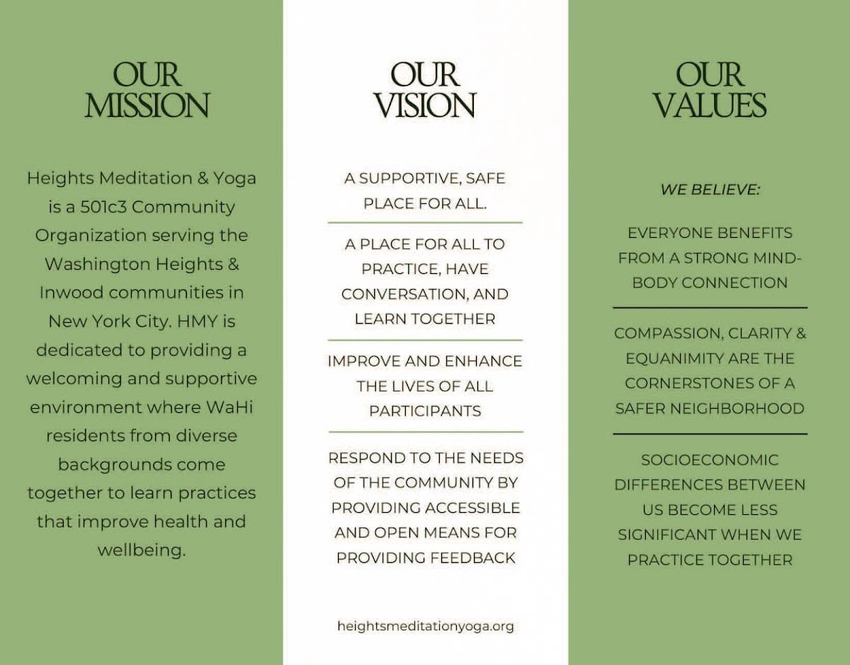 Heights Meditation & Yoga, Inc.