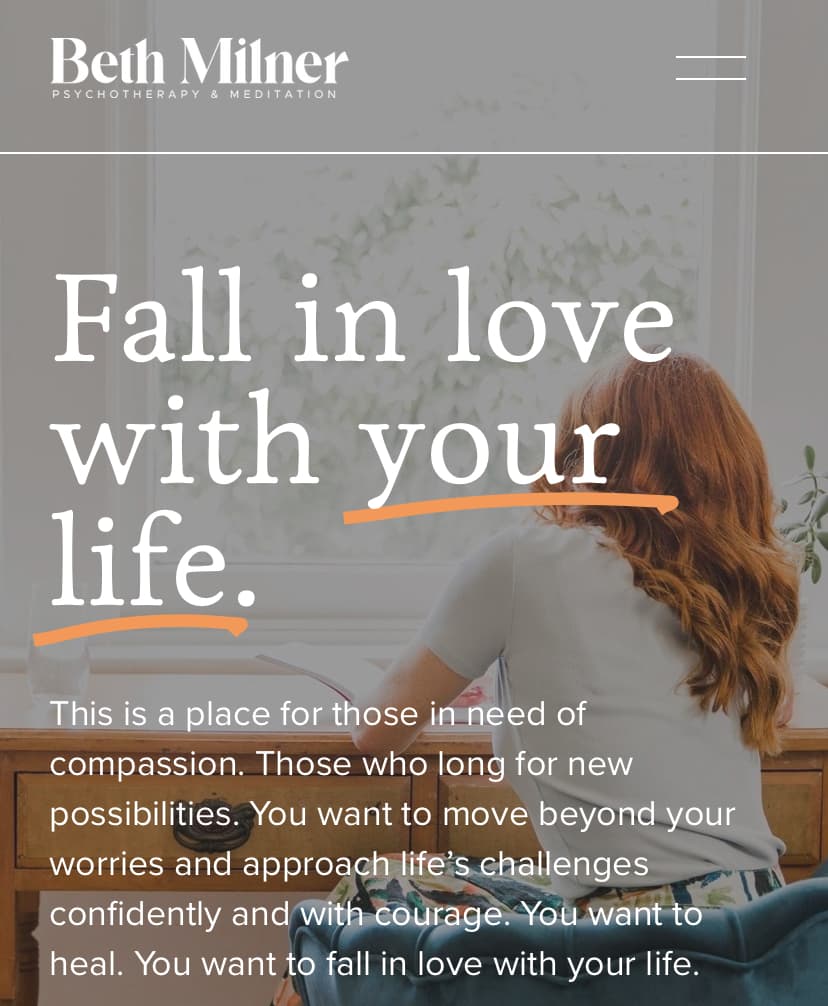 Beth Milner - Psychotherapy, Counselling & Meditation logo