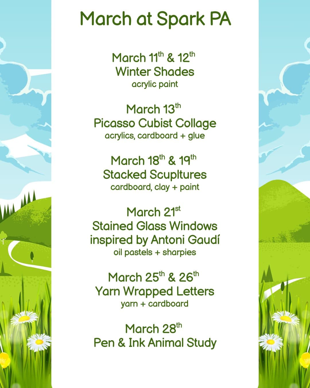 Spark PA Afterschool Class (Spring 2026)