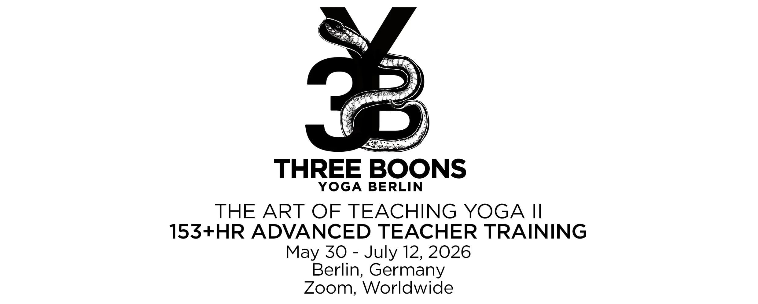 THE ART OF TEACHING YOGA II: THREE BOONS 153+HR ADVANCED YOGA TEACHER TRAINING