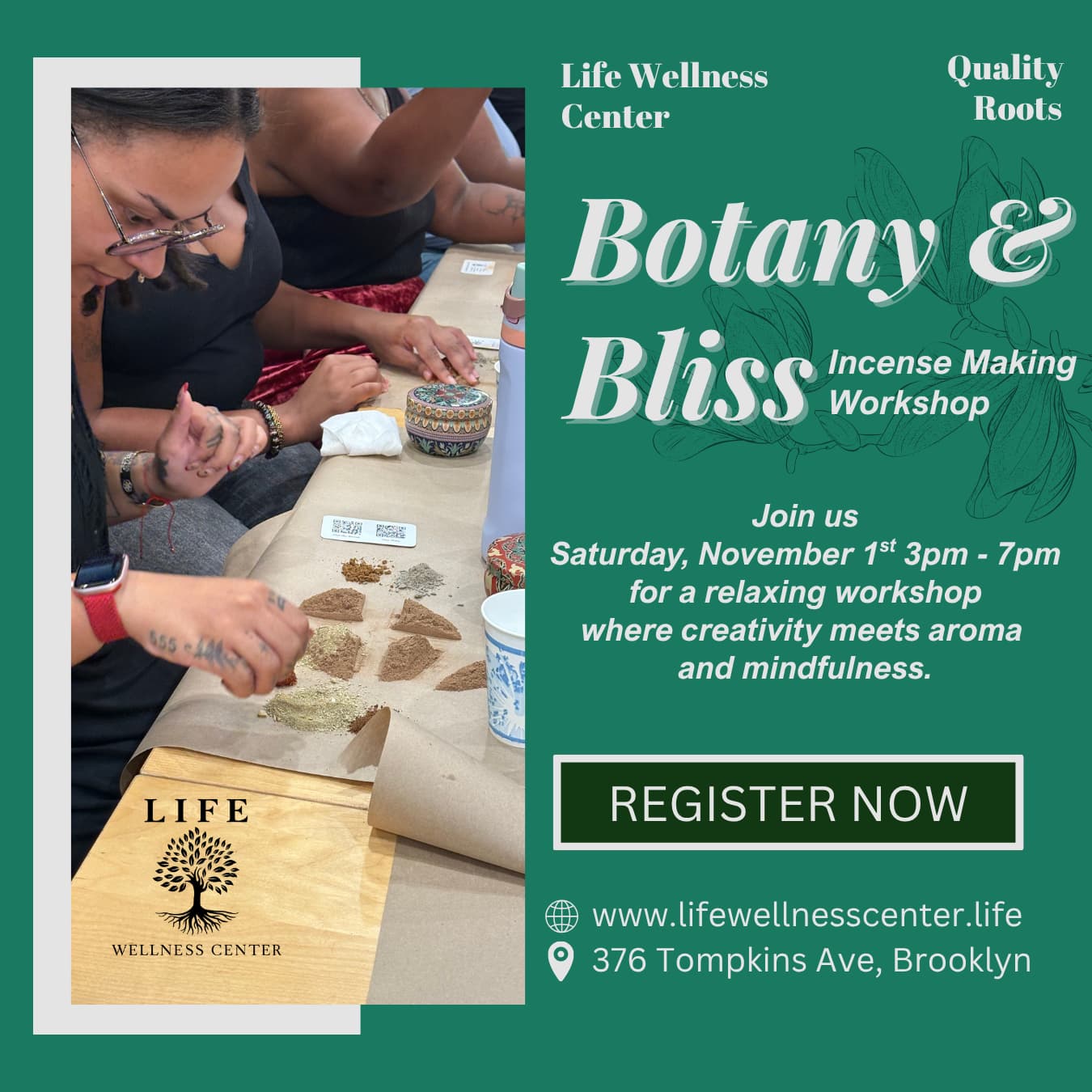 Botany & Bliss: Incense making workshop 1
