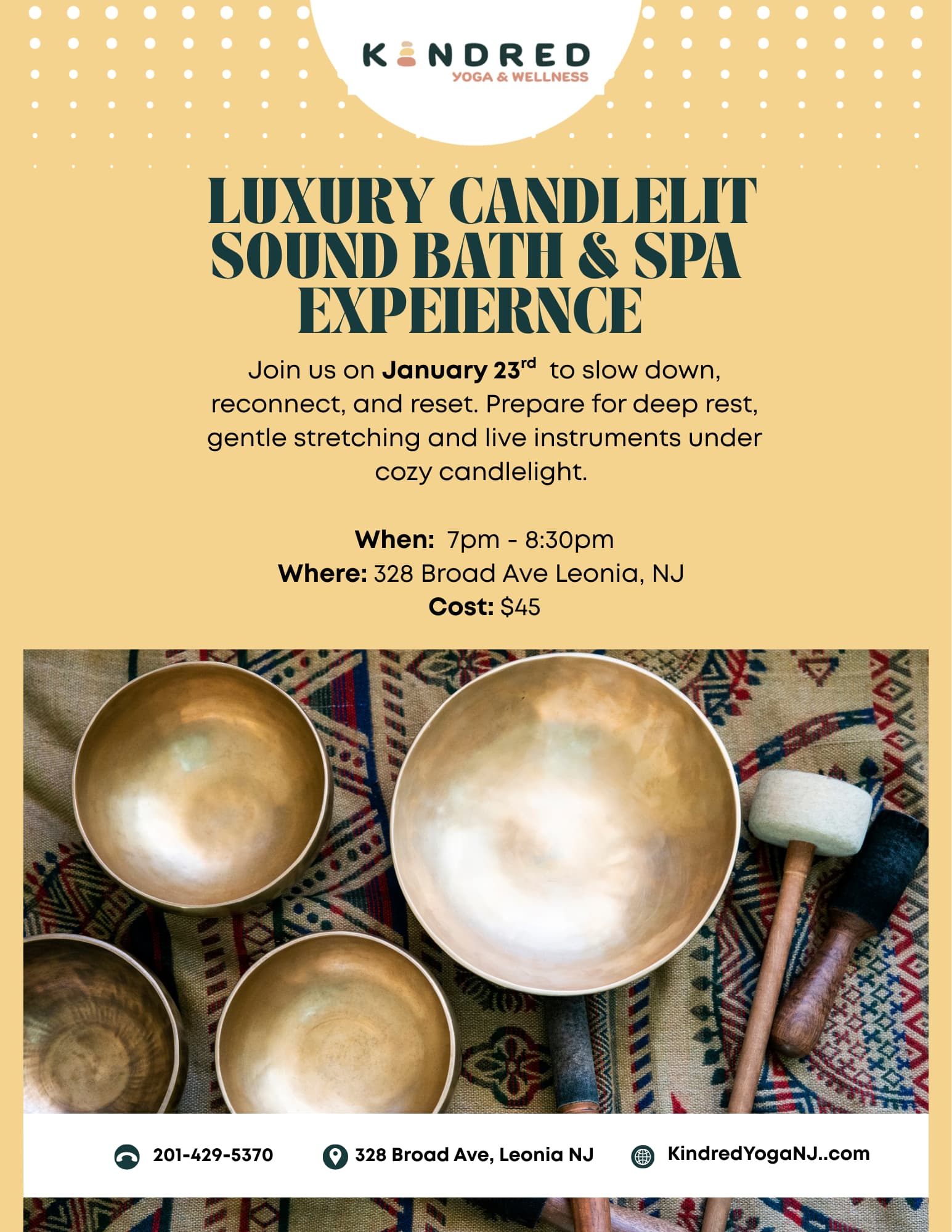 Luxurious Candlelit Sound Bath & Spa Experience 1