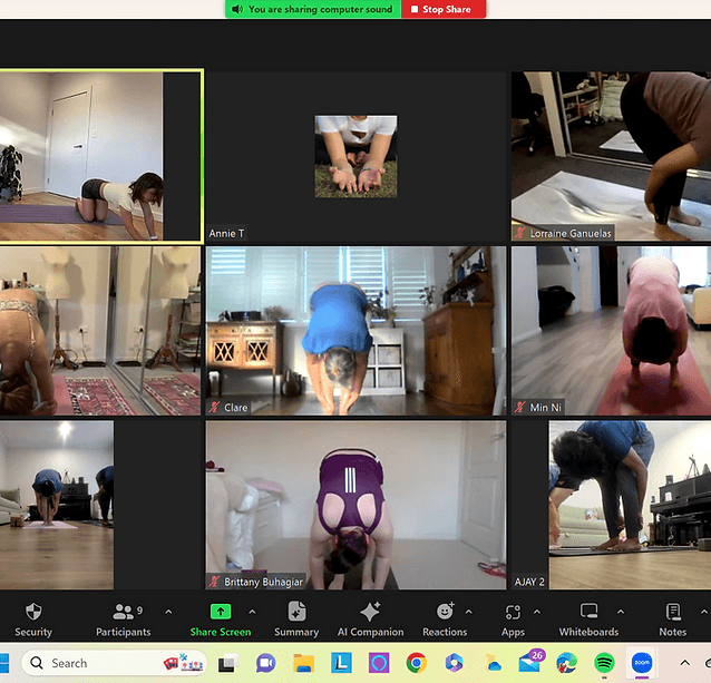 Virtual Yoga Classes via Zoom