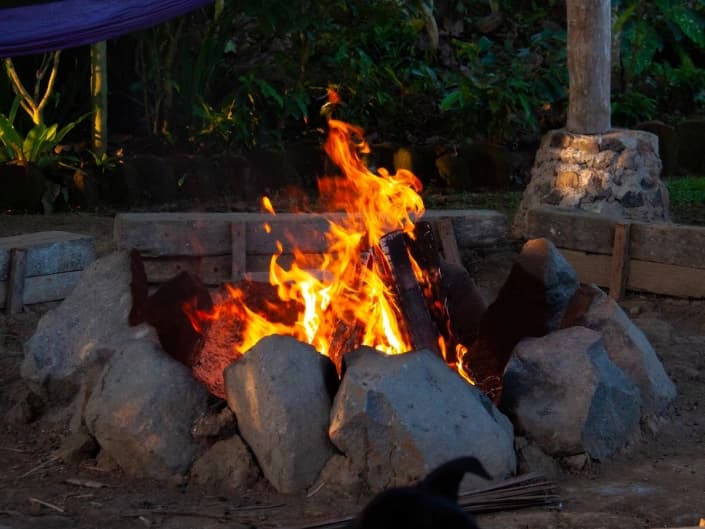 Bali Silent Retreat - Fire Pit Evening Ceremony 1